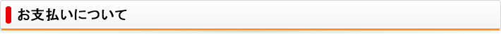 お支払いについて
